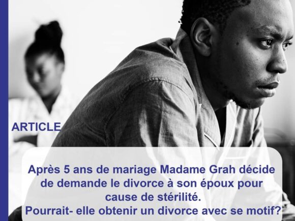 LES MOTIFS DU DIVORCE